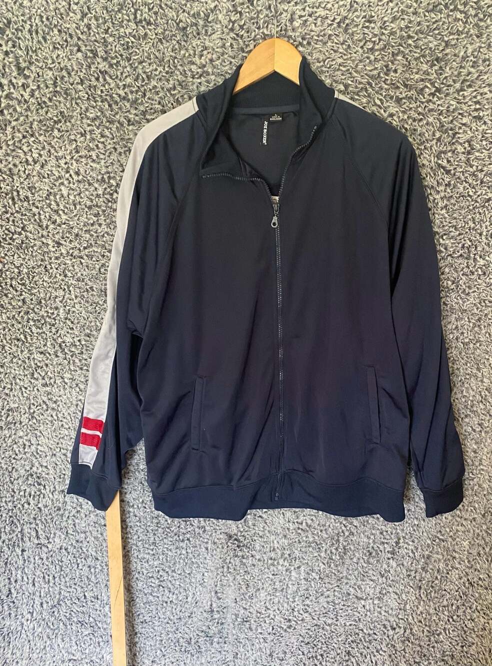 Joe Boxer Men's Size Large Navy Blue Track Jacket